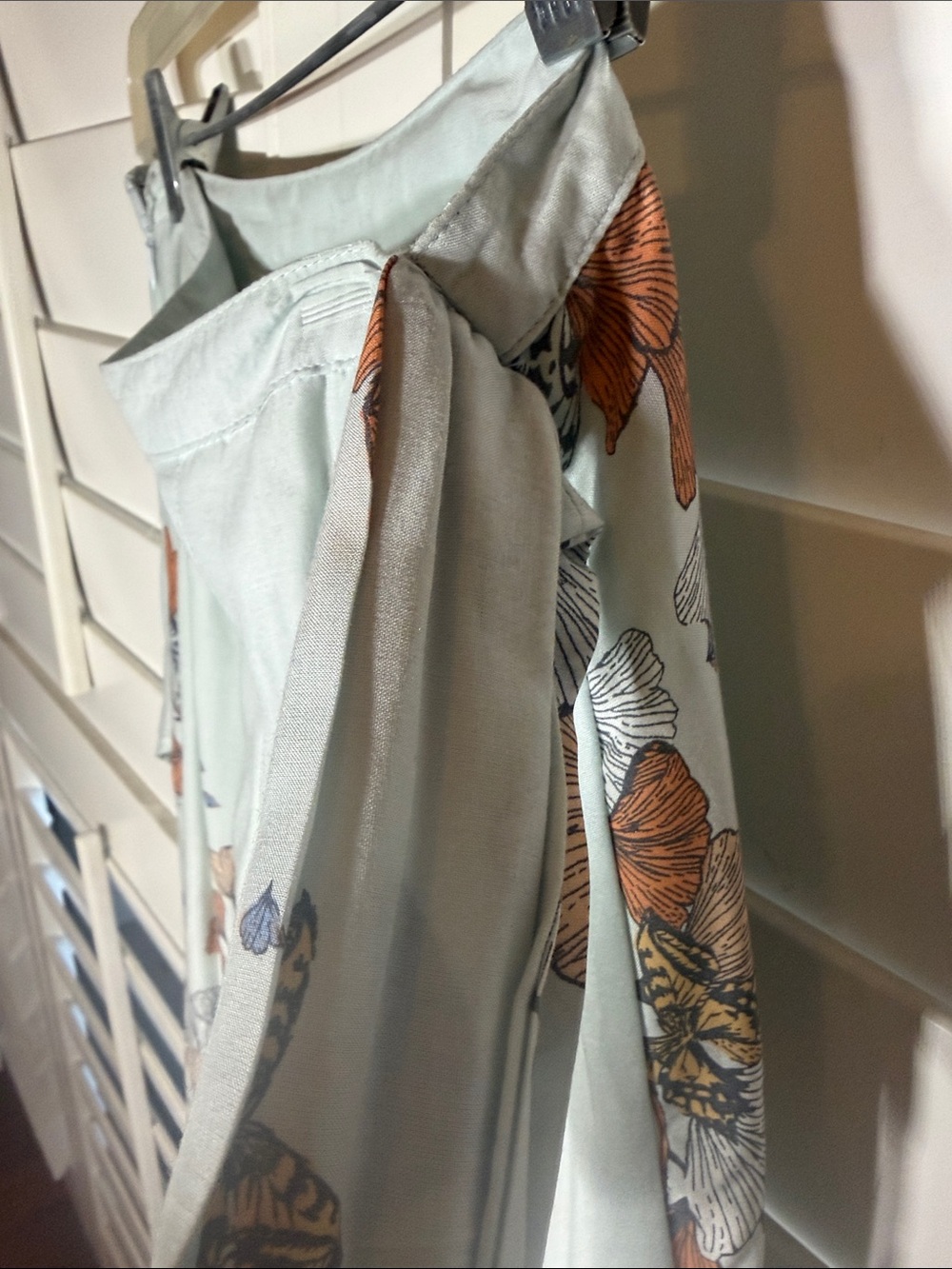 Free People Pale Blue Butterfly Maxi Skirt - Picture 3 of 5